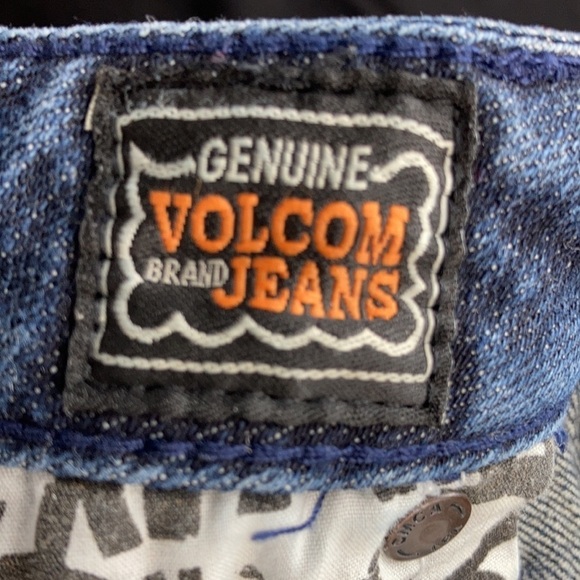 Volcom super skinny low rise distressed patch jeans 9 - Picture 14 of 14